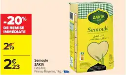 Carrefour Market ZAKIA Semoule offre