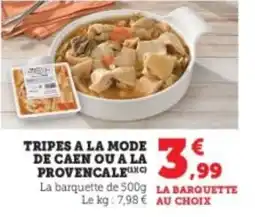 Super U Tripes a la mode de caen ou a la provencale offre