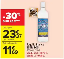Carrefour Market ESTRIBOS Tequila Blanco offre