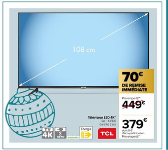 Carrefour Tèlèviseur LED 4K* offre