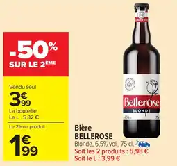 Carrefour Market BELLEROSE Bière offre