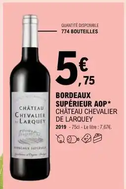 E.Leclerc Bordeaux Supérieur Aop offre
