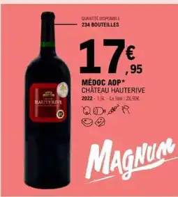 E.Leclerc MÉDOC AOP* CHÂTEAU HAUTERIVE offre