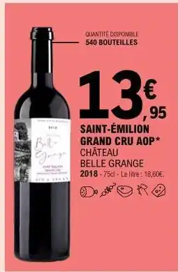 E.Leclerc SAINT-ÉMILION GRAND CRU AOP offre