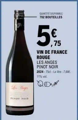 E.Leclerc LES ANGES PINOT NOIR offre