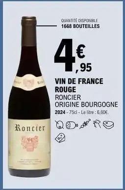 E.Leclerc Vin de France rouge offre