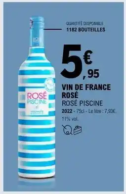 E.Leclerc VIN DE FRANCE ROSÉ offre