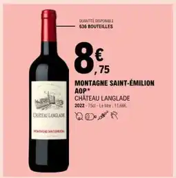 E.Leclerc Montagne Saint Emilion Aop offre