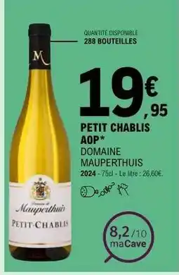 E.Leclerc PETIT CHABLIS offre