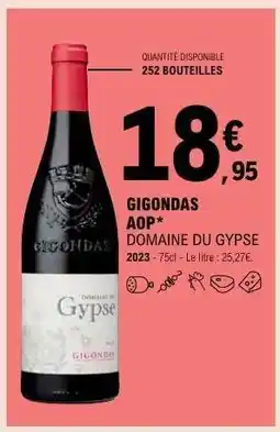 E.Leclerc GIGONDAS AOP DOMAINE DU GYPSE offre