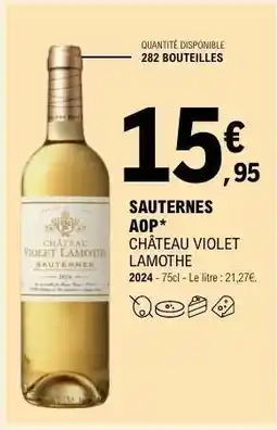 E.Leclerc Sauternes Aop offre