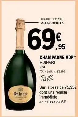 E.Leclerc CHAMPAGNE AOP RUINART offre
