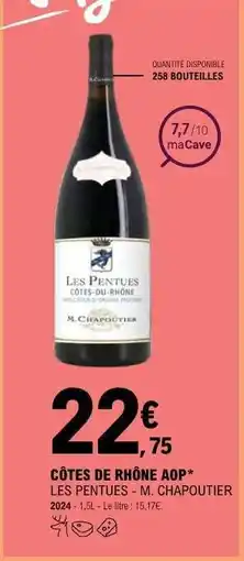 E.Leclerc CÔTES DE RHÔNE AOP offre