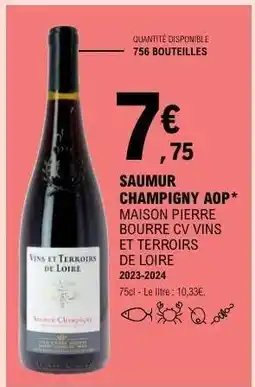 E.Leclerc Saumur Champigny Aop offre