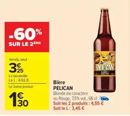 Carrefour Market BIÈRE PELICAN offre