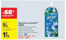 Carrefour Market Adoucissant concentré LENOR offre
