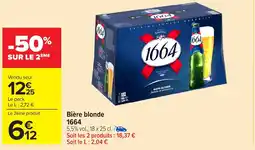 Carrefour Market 1664 Bière blonde offre