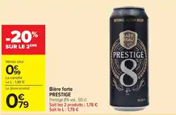 Carrefour Market PRESTIGE Bière forte offre