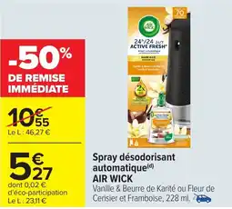 Carrefour Market AIR WICK Spray désodorisant automatique(d) offre