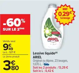 Carrefour Market ARIEL Lessive liquide offre