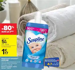 Carrefour Market SOUPLINE Adoucissant concentré offre