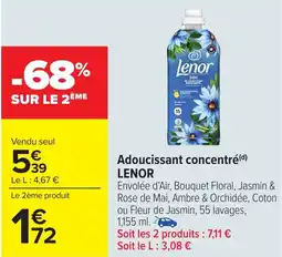 Carrefour Market LENOR Adoucissant concentré offre