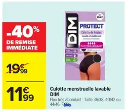 Carrefour Market DIM Culotte menstruelle lavable offre