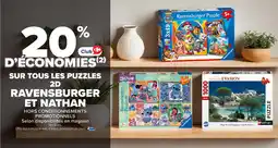 Carrefour Market Sur tous les puzzles 2d ravensburger et nathan offre