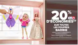 Carrefour Market Sur toutes les poupées barbie offre