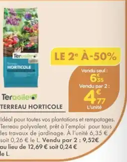 Point Vert TERAGILE Terreau horticole offre