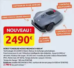 Rural Master Robot tondeuse neomowx 4000 m offre