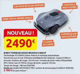 Rural Master Robot tondeuse neomowx 4000 m offre
