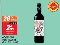 Netto Aop fitou rouge amêlie offre