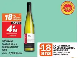 Netto Gewurztraminer - aop alsace blanc demi sec offre