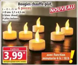 Norma Bougies chauffe-plat offre