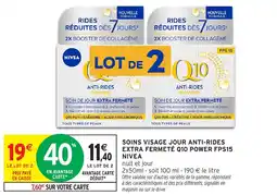 Intermarché Soins visage jour anti rides extra fermeté q10 power fps15 nivea offre