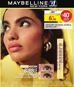 Intermarché Mascara colossal bubble maybelline offre