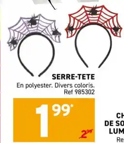 Trafic SERRE-TETE offre