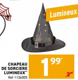 Trafic Chapeau de sorciere lumineux offre