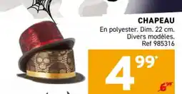 Trafic Chapeau offre