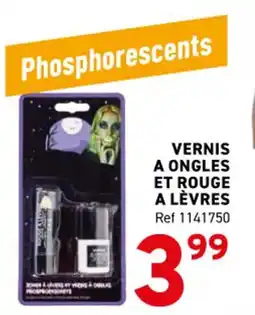 Trafic VERNIS A ONGLES ET ROUGE A LÈVRES offre