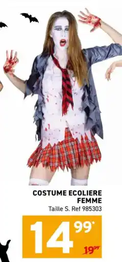Trafic Costume ecoliere femme offre
