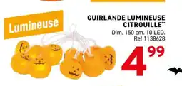 Trafic Guirlande lumineuse citrouille offre