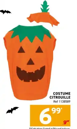 Trafic Costume citrouille offre