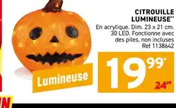 Trafic Citrouille lumineuse offre