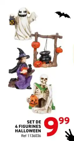 Trafic Set de 4 figurines halloween offre