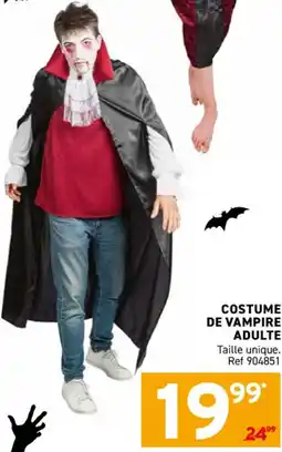 Trafic Costume de vampire adulte offre