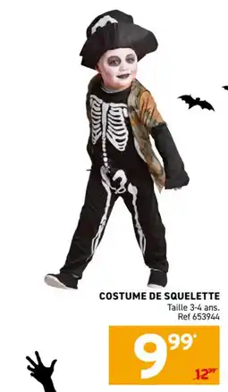 Trafic Costume de squelette offre