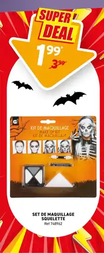 Trafic Set de maquillage squelette offre