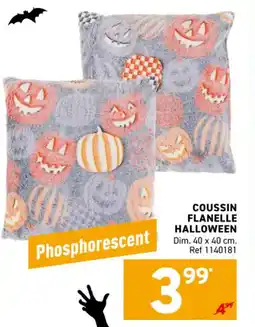 Trafic Coussin flanelle halloween offre